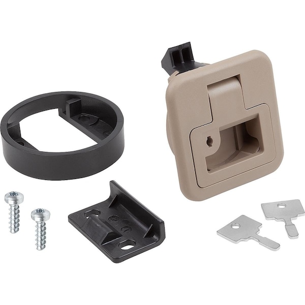 Snap Lock Fold-Down, Not Lockable, Form:B, S=2-7, H=35, 5, M05X16, Pc/Abs Beige